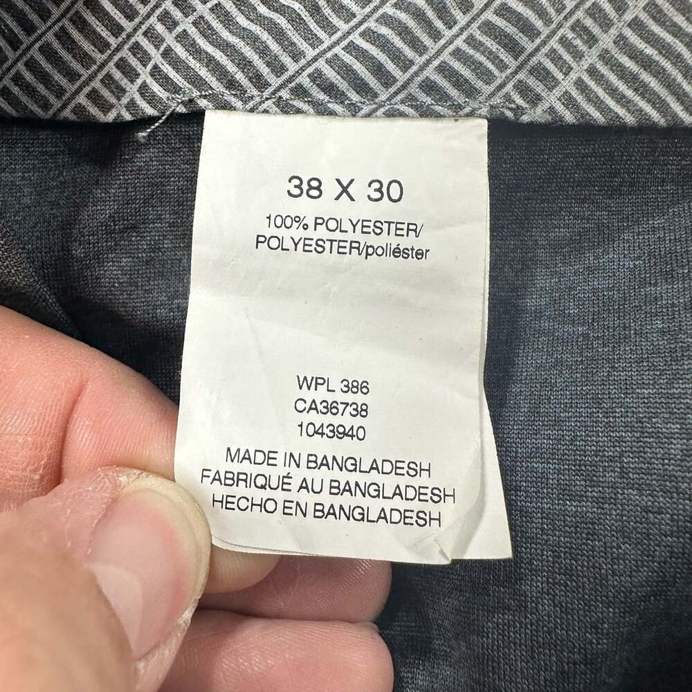 Haggar Cool Right Performance Flex Mens Dress Pants  Straight Leg Gray 38x30 - Picture 4 of 10